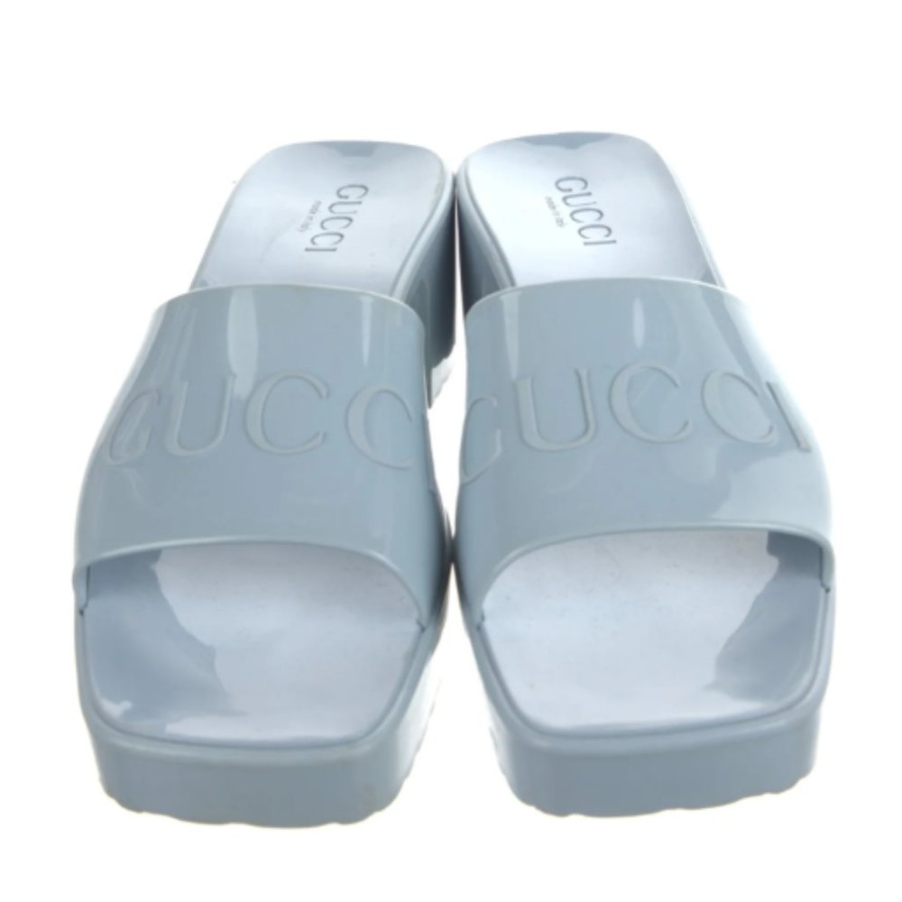 Gucci Heeled Rubber Slides
